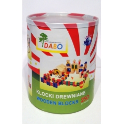 Drewniane klocki 250 szt , zabawki edukacyjne